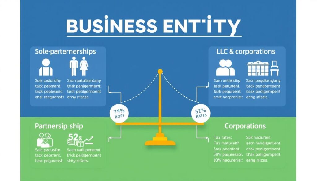 Business entity classifications and tax rates