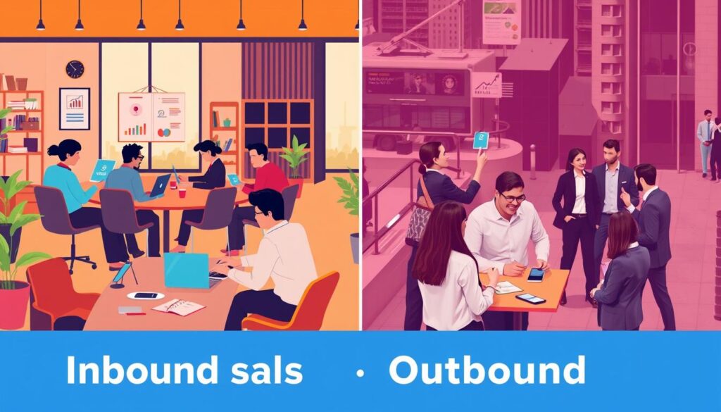 Inbound and outbound sales techniques