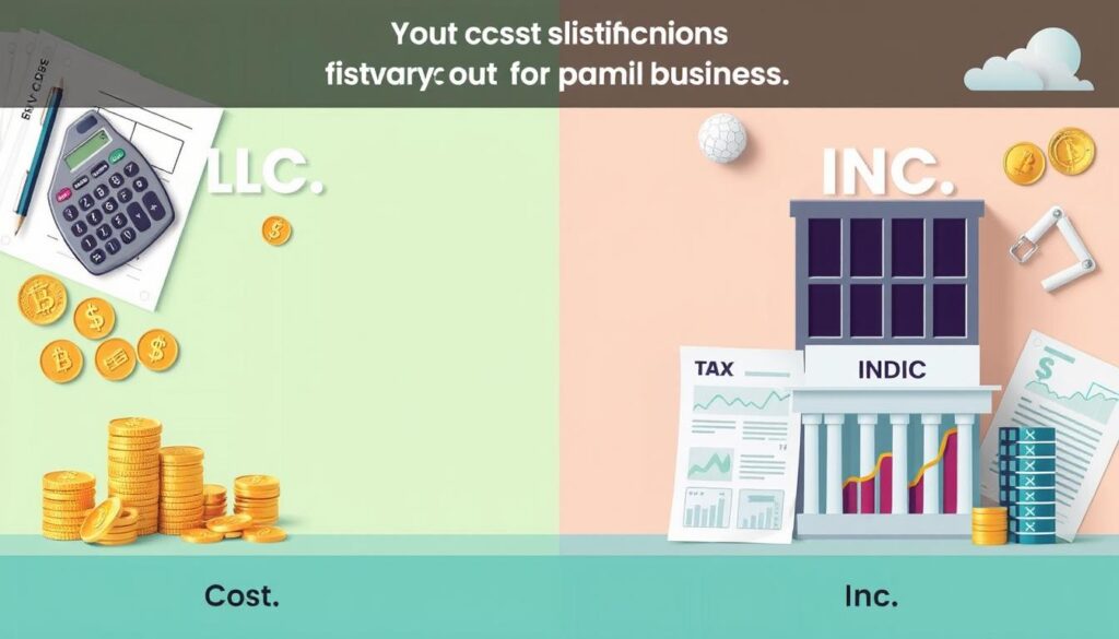 Small business entity selection costs