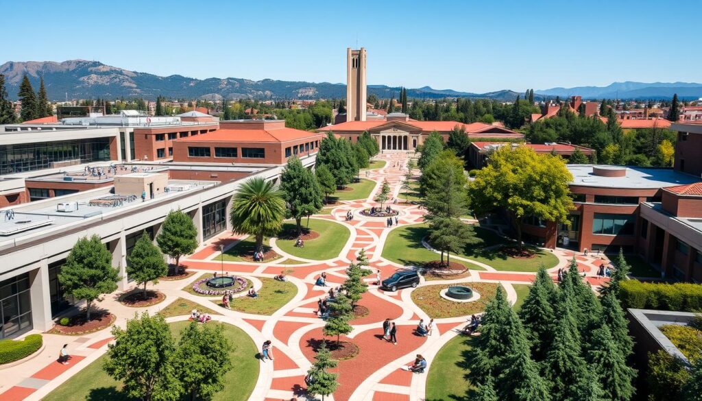 Stanford University engineering campus