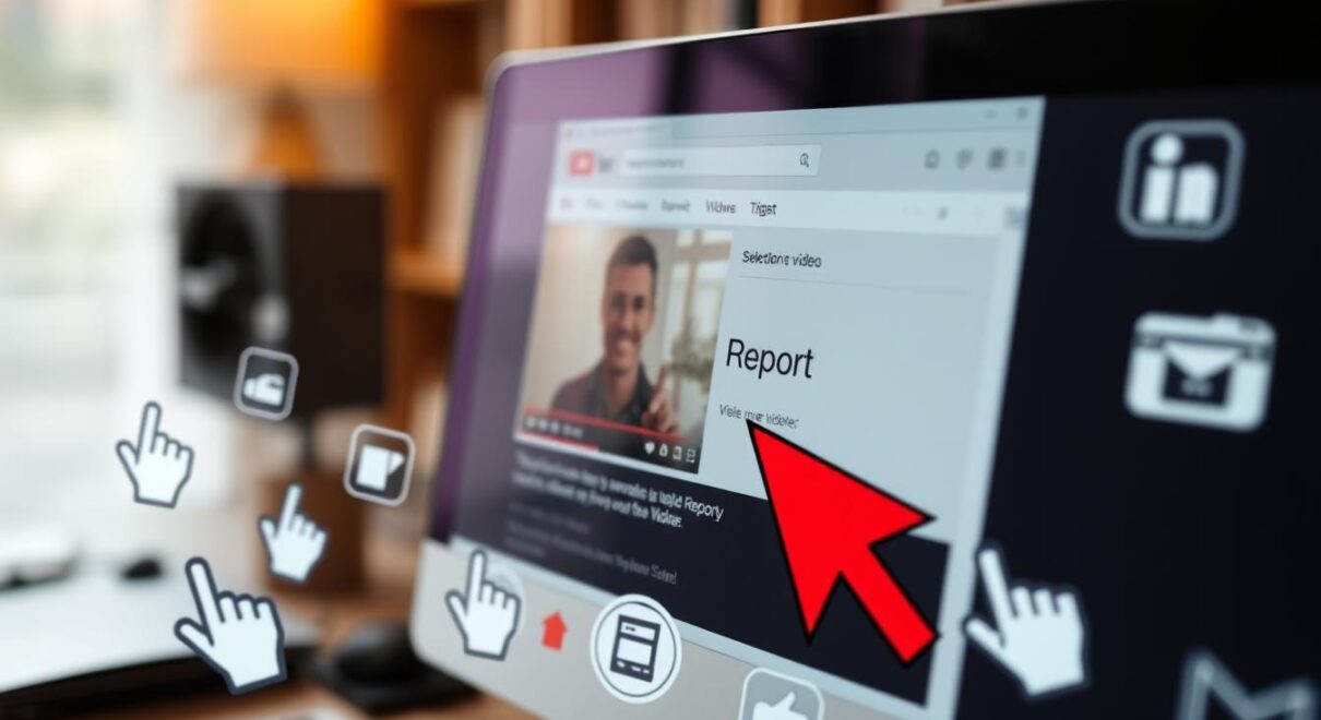 how to report youtube video