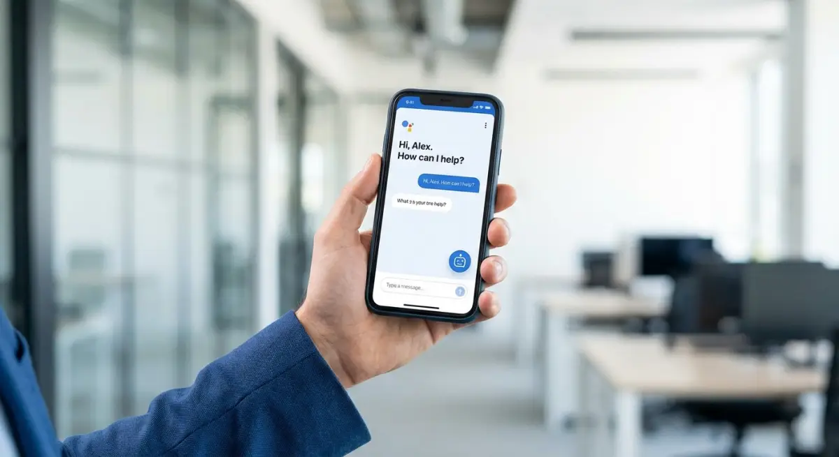 Mobile AI assistant app
