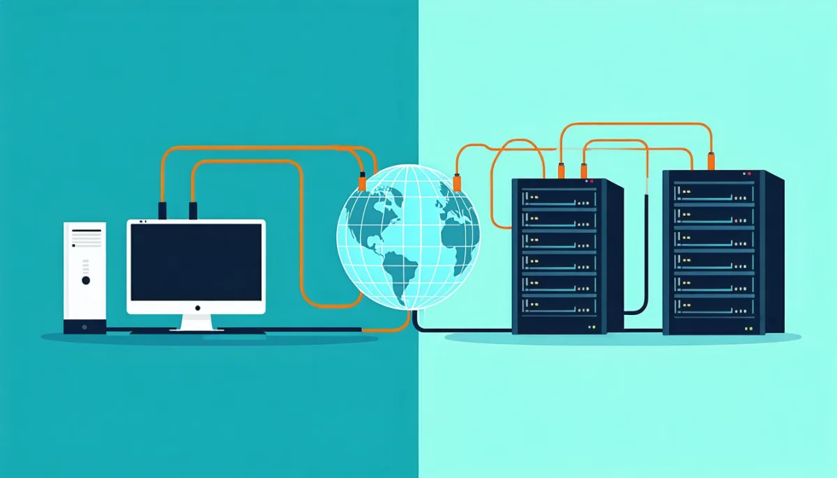 Local stdio connection compared with a remote MCP server over HTTP