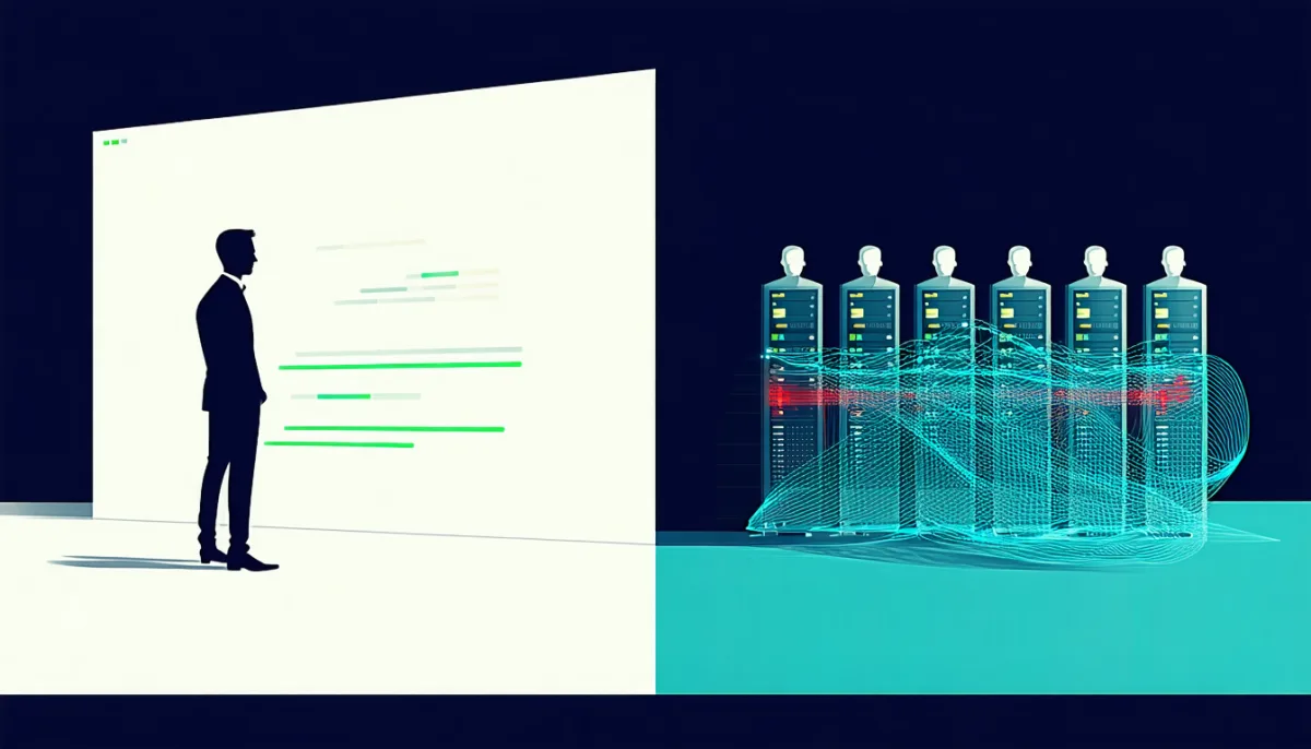 A single user sees no difference while eight concurrent users do