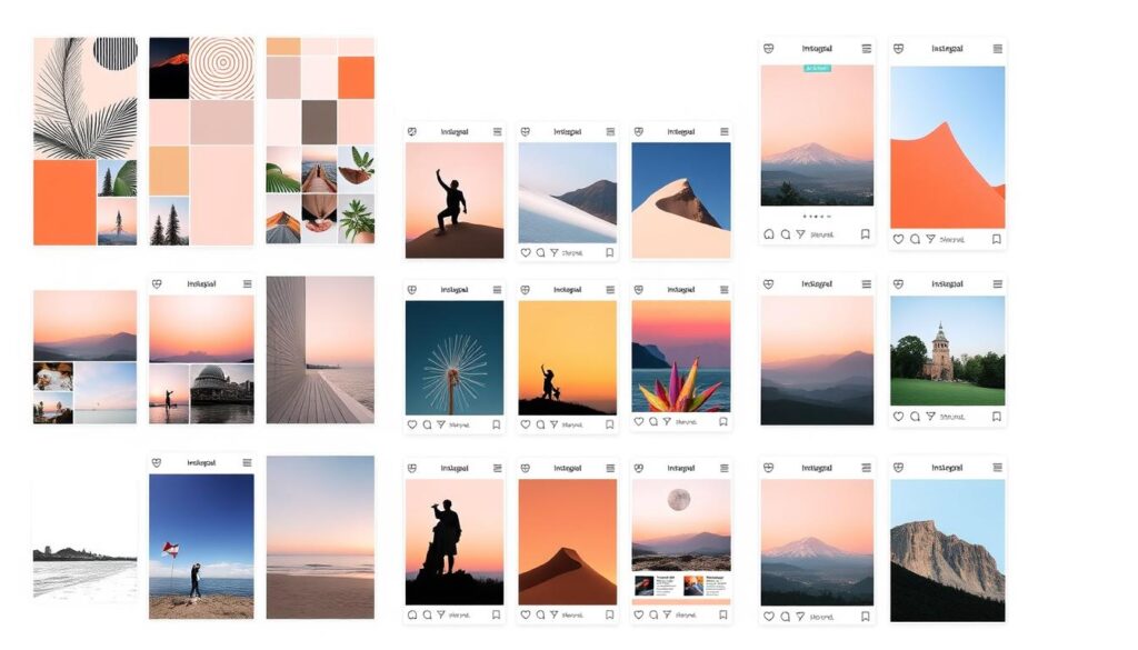 Instagram Feed Layout Beispiele