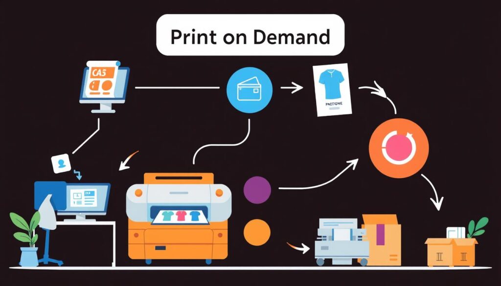 Print on Demand Service Ablauf