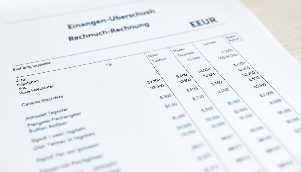 Einnahmen-Überschuss-Rechnung für Kleinunternehmer