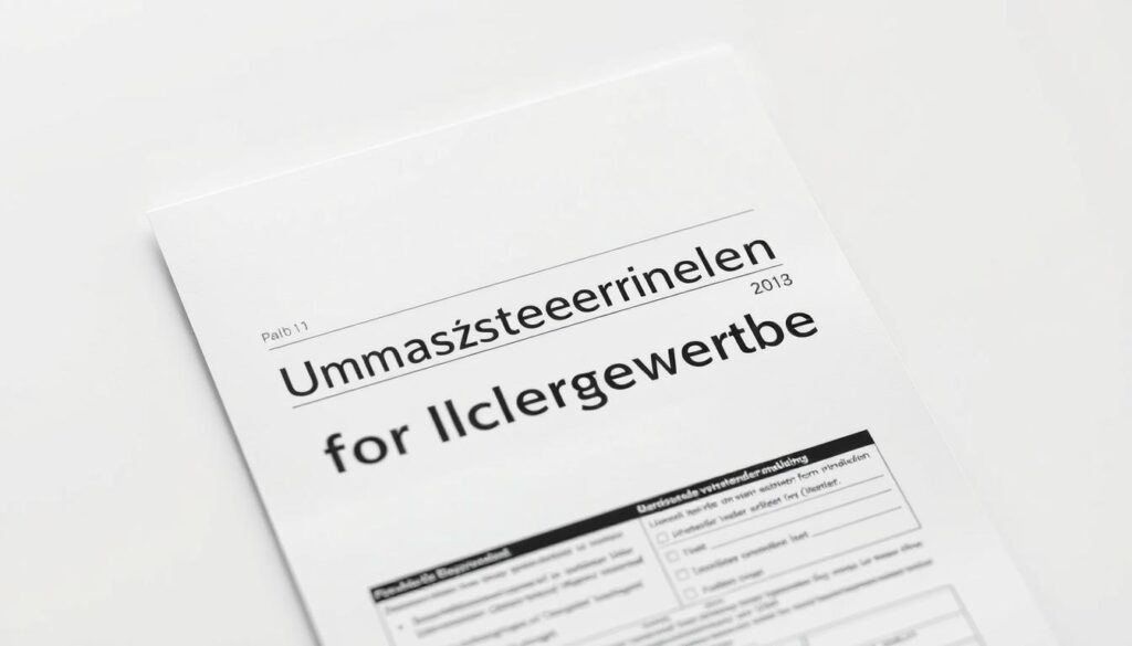 Umsatzsteuervoranmeldung für Kleingewerbe